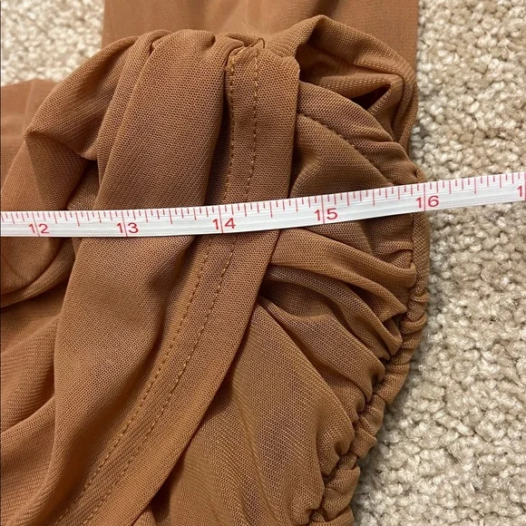 PRETTYGARDEN Summer Off Shoulder Ruched Mesh Cocktail Bodycon Mini Dress Large - Picture 10 of 13